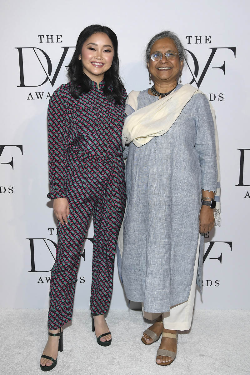 Condor, in Diane von Furtenberg, and Priti Patkar at the 2020 DVF Awards at the Library of Congress in February 2020.