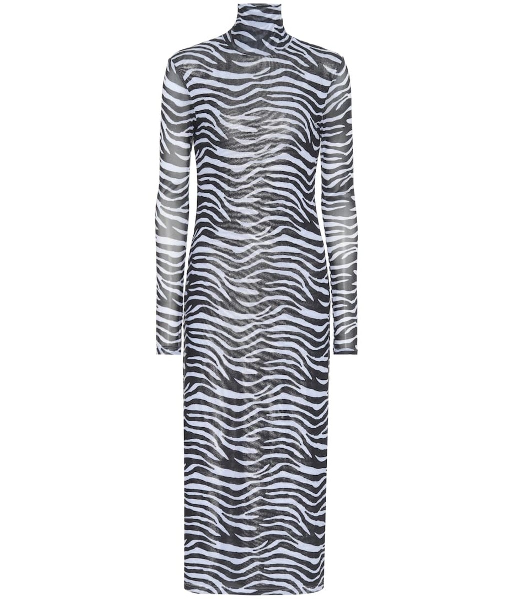 Great Outfits in Fashion History: Paris Hilton in a Zebra-Print Halter Dress