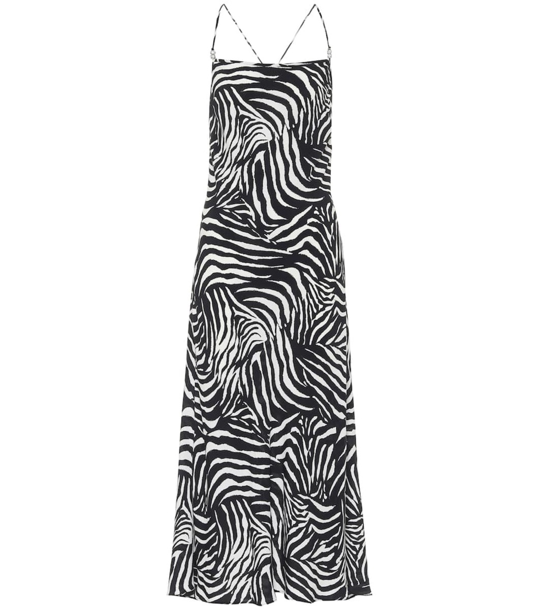 Great Outfits in Fashion History: Paris Hilton in a Zebra-Print Halter Dress
