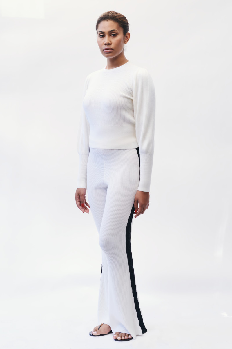 Leyna Bloom Graces Fashion With Her Presence Yet Again, This Time for Victor Glemaud
