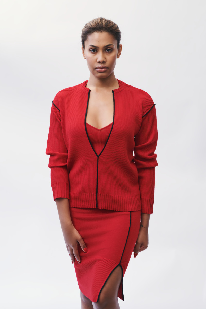 Leyna Bloom Graces Fashion With Her Presence Yet Again, This Time for Victor Glemaud