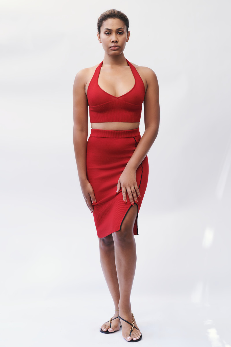 Leyna Bloom Graces Fashion With Her Presence Yet Again, This Time for Victor Glemaud