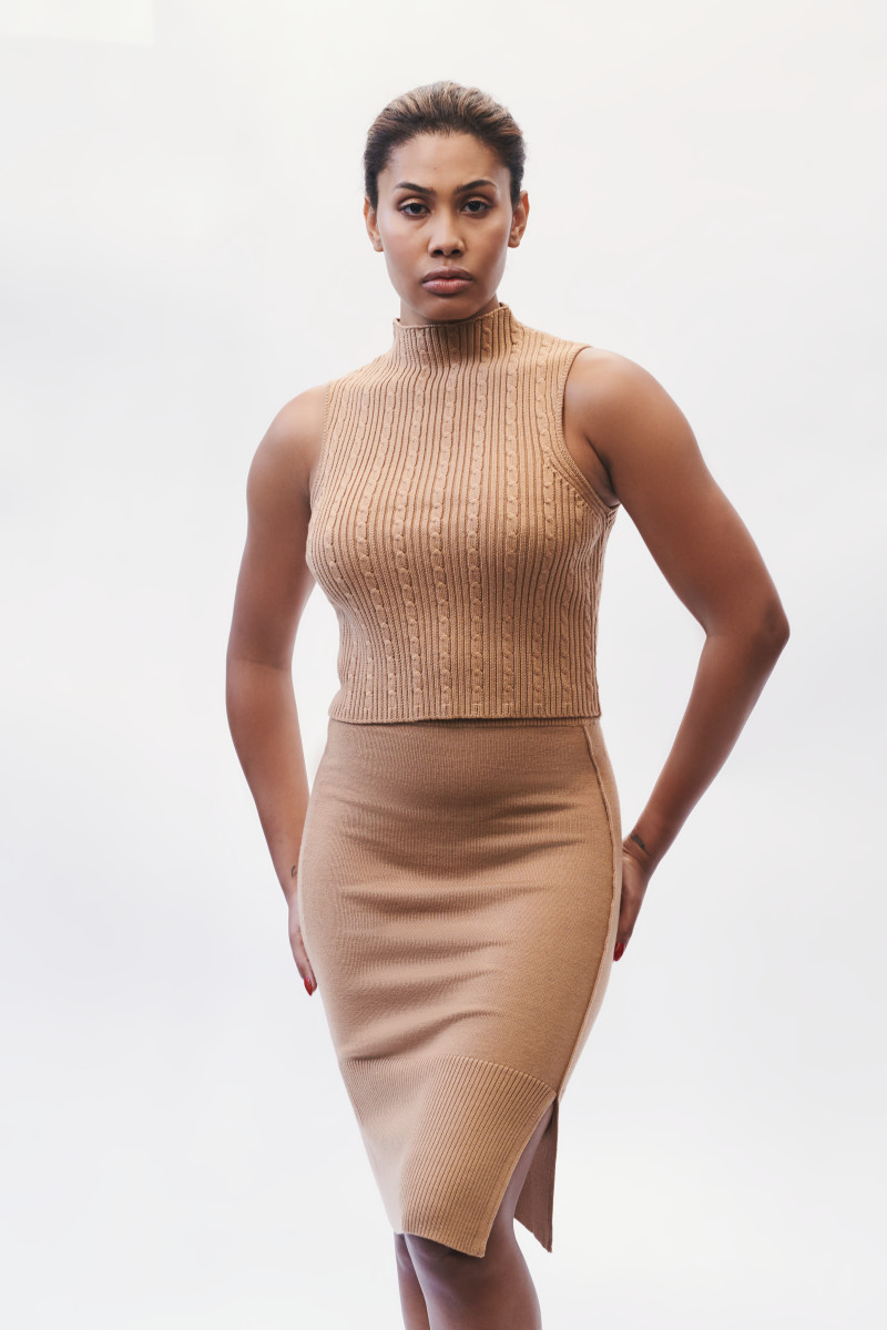 Leyna Bloom Graces Fashion With Her Presence Yet Again, This Time for Victor Glemaud