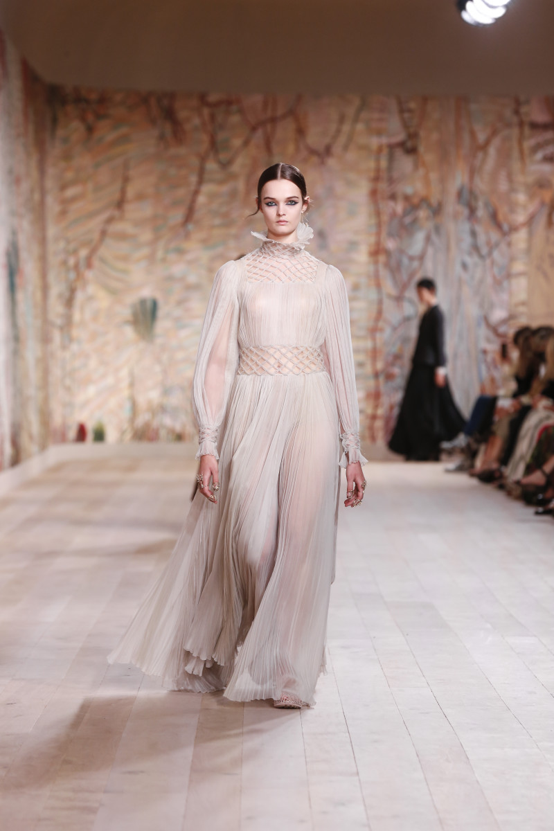 Dior Celebrates the Return of In-Person Shows With an Extremely Tactile Couture Collection