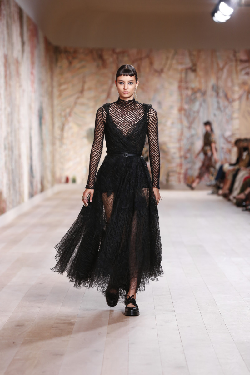 Dior Celebrates the Return of In-Person Shows With an Extremely Tactile Couture Collection