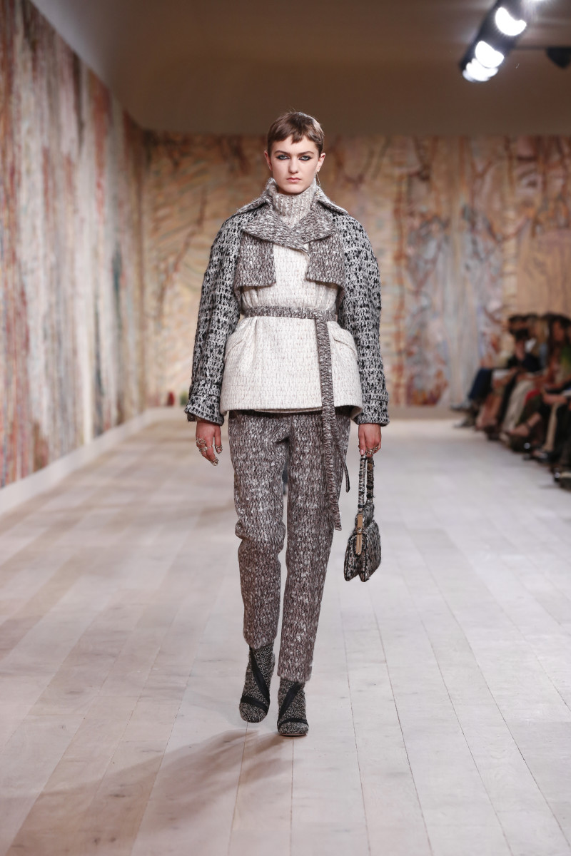 Dior Celebrates the Return of In-Person Shows With an Extremely Tactile Couture Collection