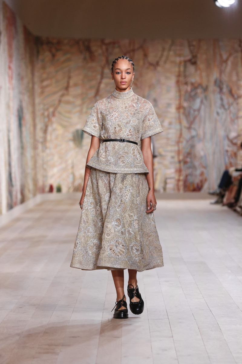 Dior Celebrates the Return of In-Person Shows With an Extremely Tactile Couture Collection