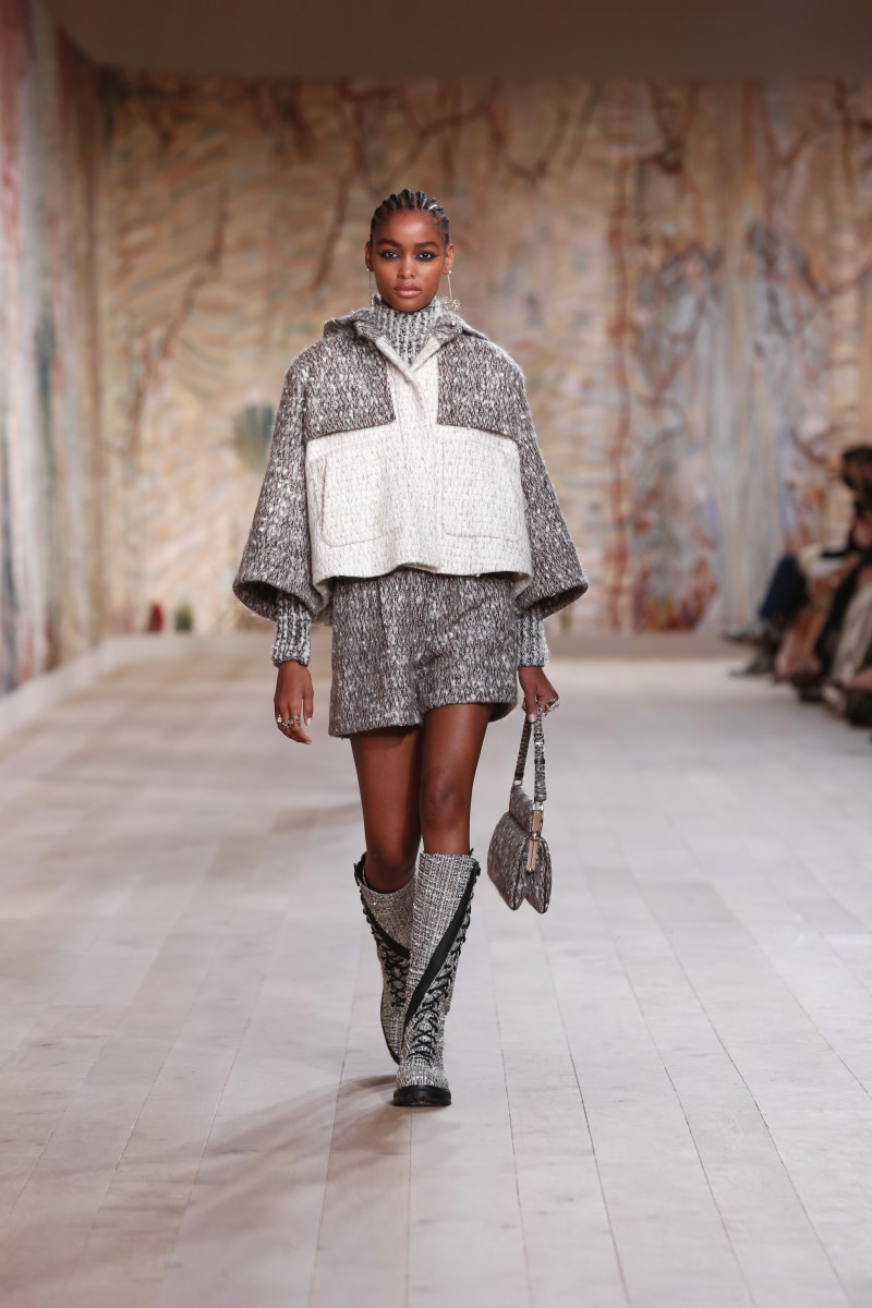 Dior Celebrates the Return of In-Person Shows With an Extremely Tactile Couture Collection