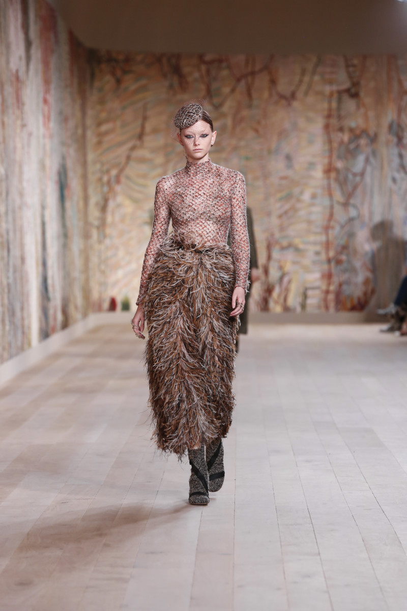 Dior Celebrates the Return of In-Person Shows With an Extremely Tactile Couture Collection