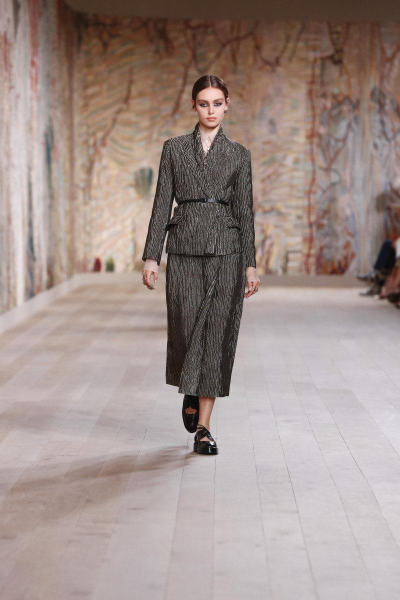 Dior Celebrates the Return of In-Person Shows With an Extremely Tactile Couture Collection