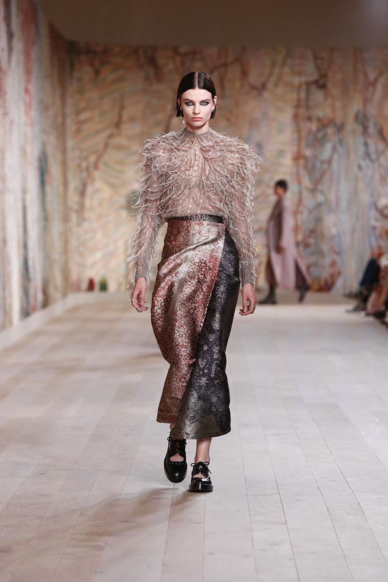 Dior Celebrates the Return of In-Person Shows With an Extremely Tactile Couture Collection