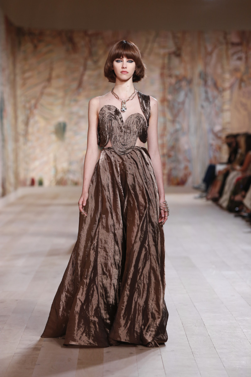 Dior Celebrates the Return of In-Person Shows With an Extremely Tactile Couture Collection