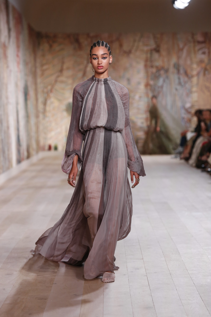 Dior Celebrates the Return of In-Person Shows With an Extremely Tactile Couture Collection