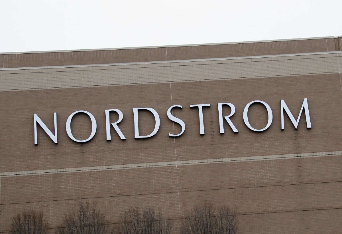 A general view of the Nordstrom sign as photographed on March 20, 2020 in Garden City, New York