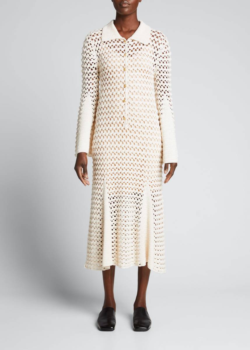 Great Outfits in Fashion History: Indya Moore in a Summery Altuzarra Crochet Dress