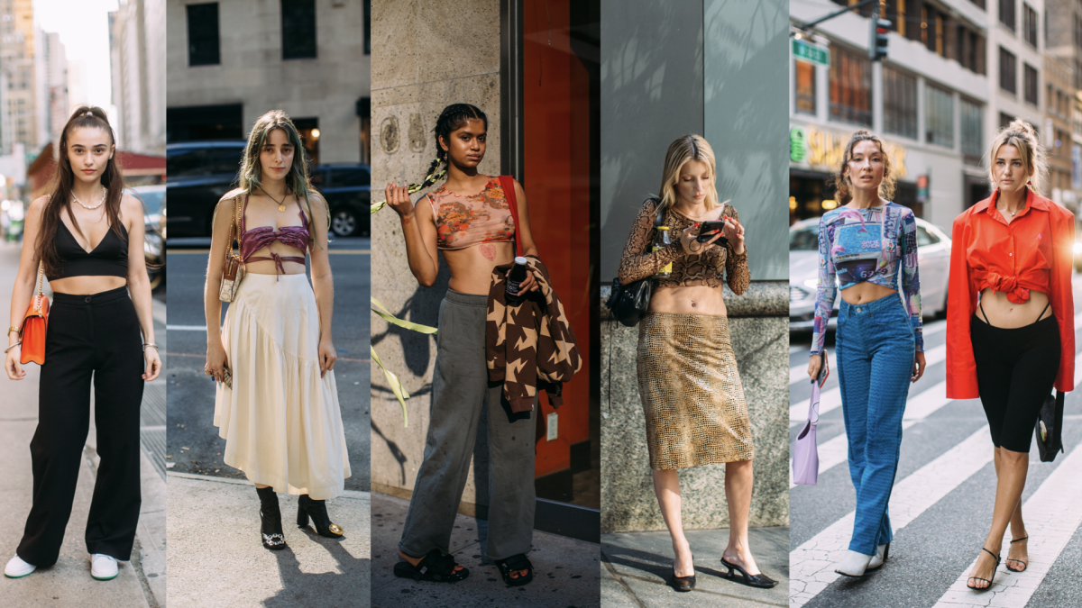 On the street at New York Fashion Week Spring 2022. 
