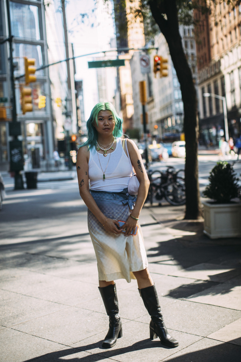 Showgoers Stepped up Their Style in Leather Knee-Highs on Day 2 of New York Fashion Week