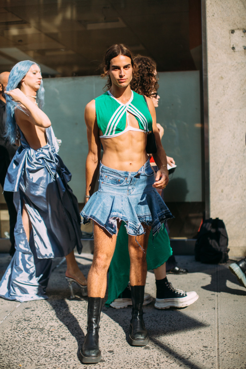 Showgoers Stepped up Their Style in Leather Knee-Highs on Day 2 of New York Fashion Week