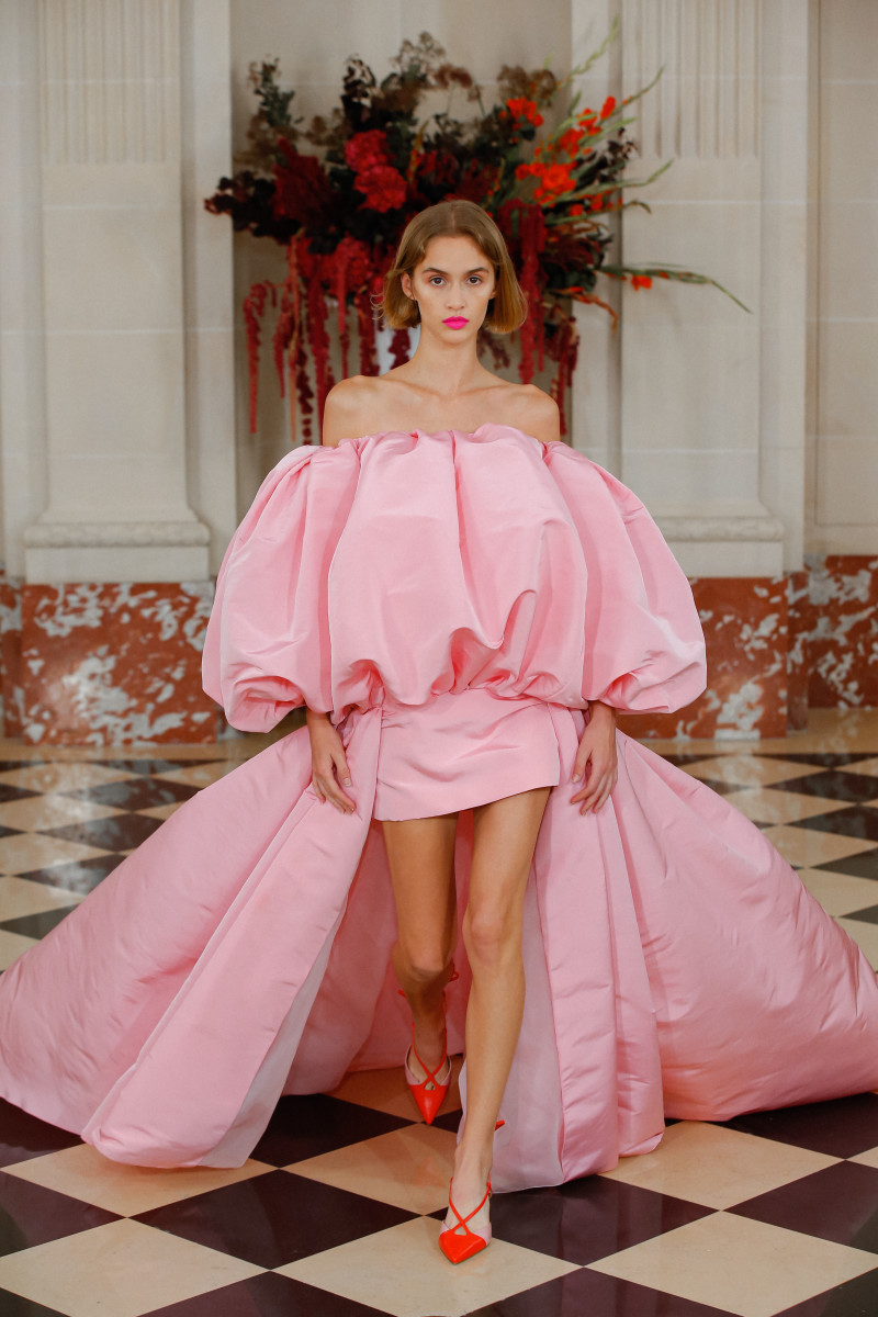 What's Black, White and Red All Over? Wes Gordon's Spring 2022 Collection at Carolina Herrera