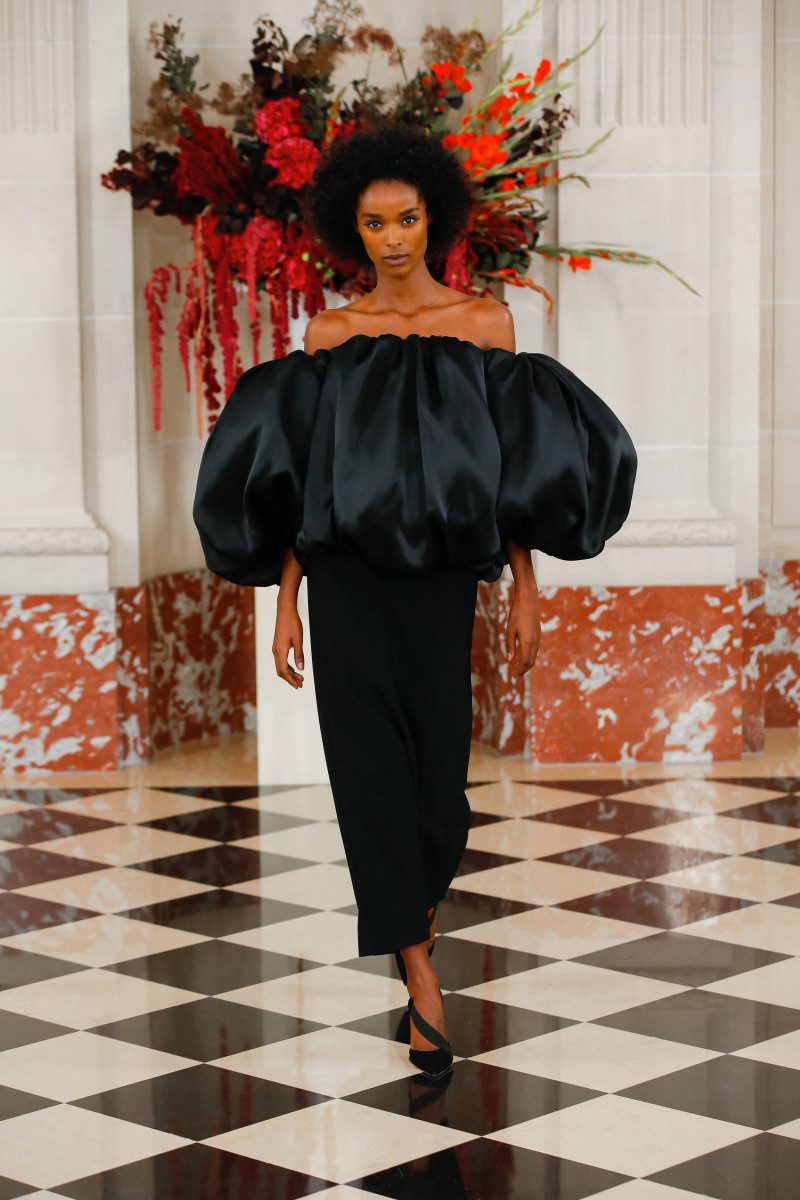 What's Black, White and Red All Over? Wes Gordon's Spring 2022 Collection at Carolina Herrera