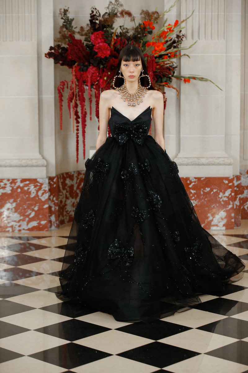 What's Black, White and Red All Over? Wes Gordon's Spring 2022 Collection at Carolina Herrera