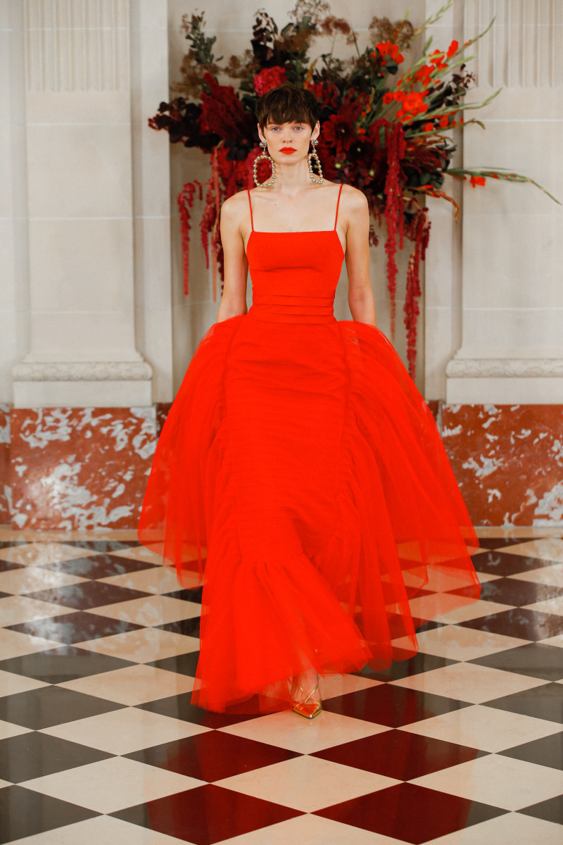 What's Black, White and Red All Over? Wes Gordon's Spring 2022 Collection at Carolina Herrera