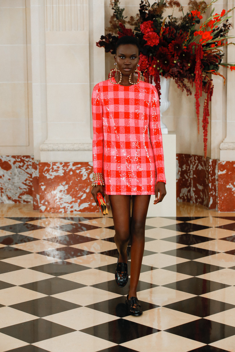 What's Black, White and Red All Over? Wes Gordon's Spring 2022 Collection at Carolina Herrera