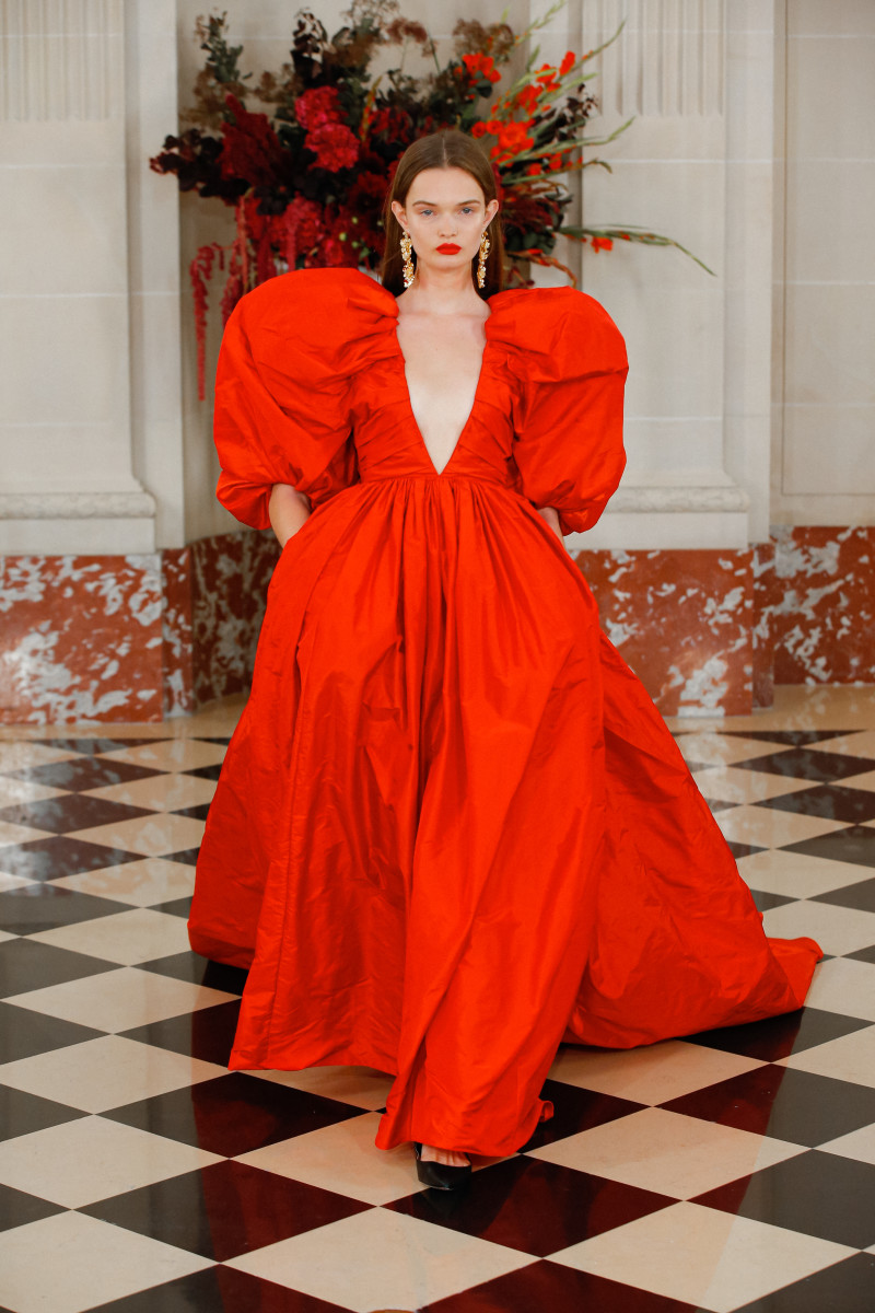 What's Black, White and Red All Over? Wes Gordon's Spring 2022 Collection at Carolina Herrera