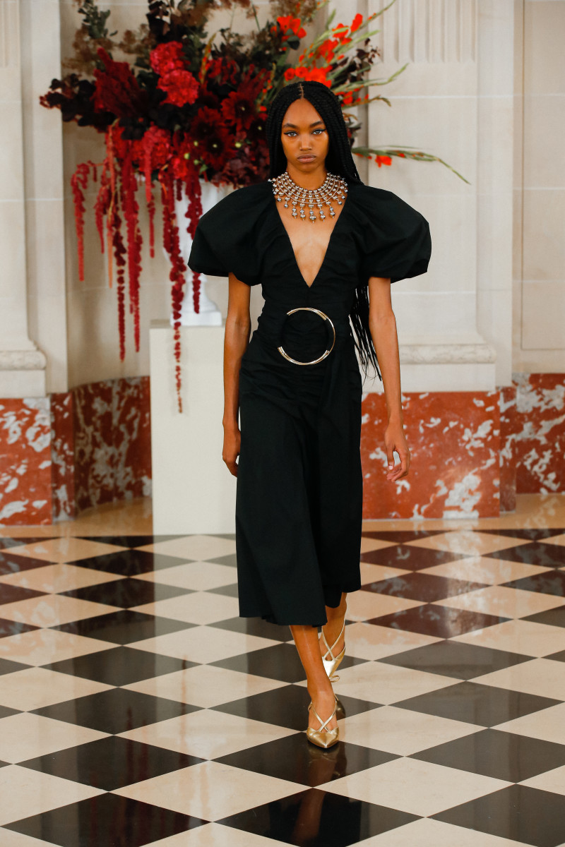 What's Black, White and Red All Over? Wes Gordon's Spring 2022 Collection at Carolina Herrera