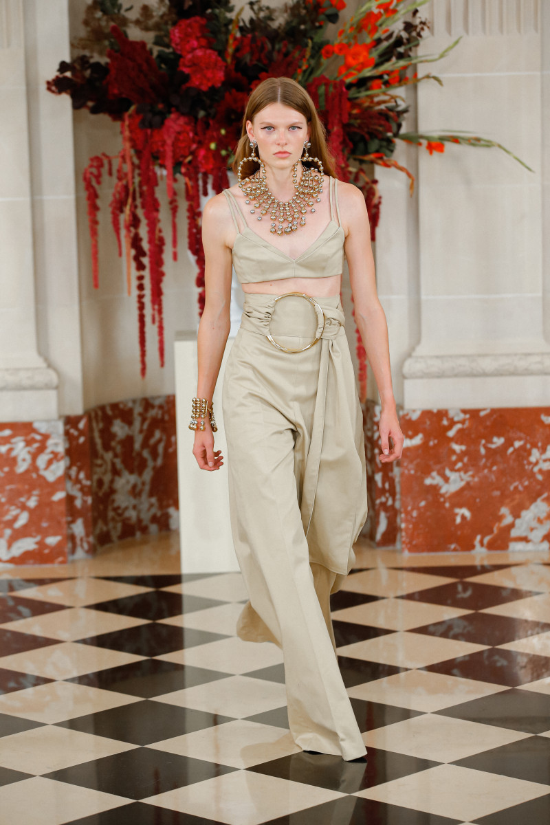 What's Black, White and Red All Over? Wes Gordon's Spring 2022 Collection at Carolina Herrera