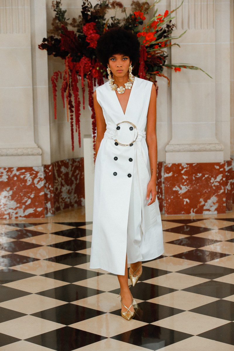 What's Black, White and Red All Over? Wes Gordon's Spring 2022 Collection at Carolina Herrera