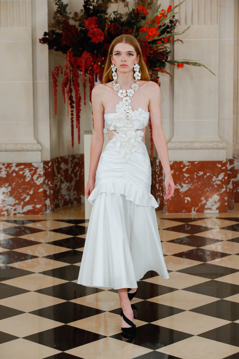 What's Black, White and Red All Over? Wes Gordon's Spring 2022 Collection at Carolina Herrera