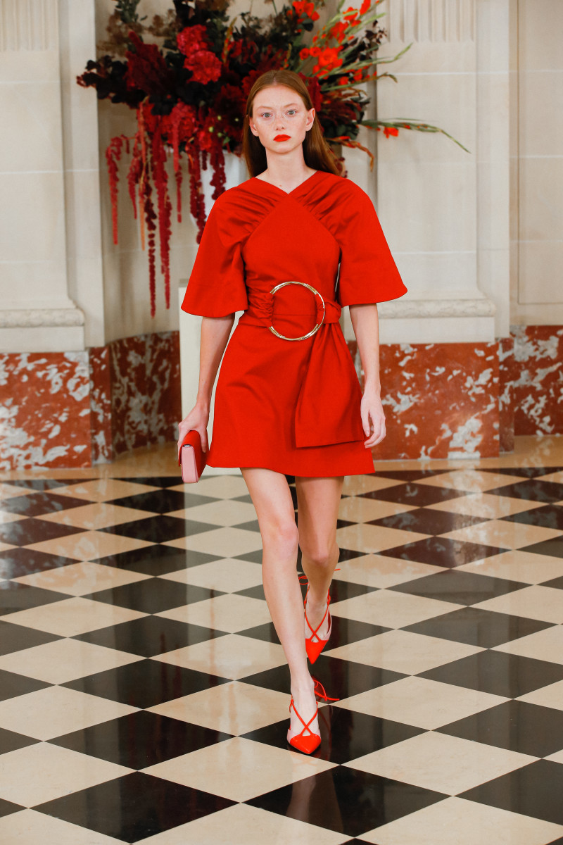 What's Black, White and Red All Over? Wes Gordon's Spring 2022 Collection at Carolina Herrera