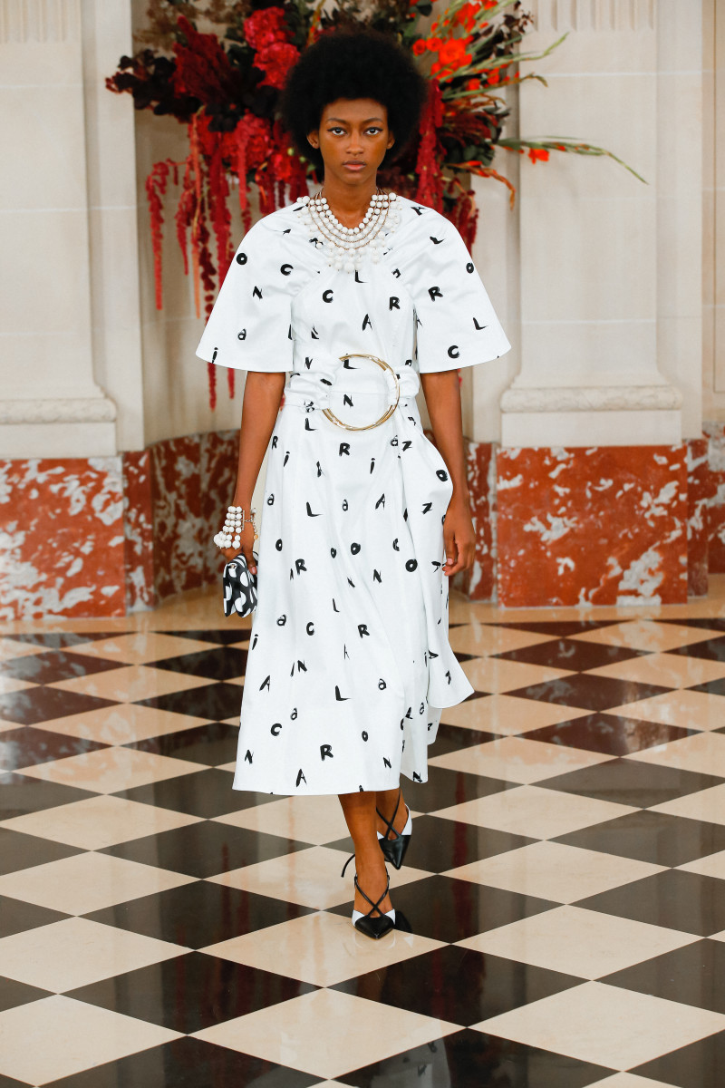 What's Black, White and Red All Over? Wes Gordon's Spring 2022 Collection at Carolina Herrera
