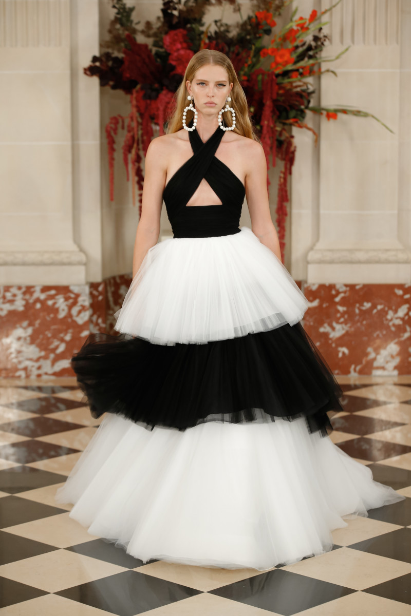 What's Black, White and Red All Over? Wes Gordon's Spring 2022 Collection at Carolina Herrera