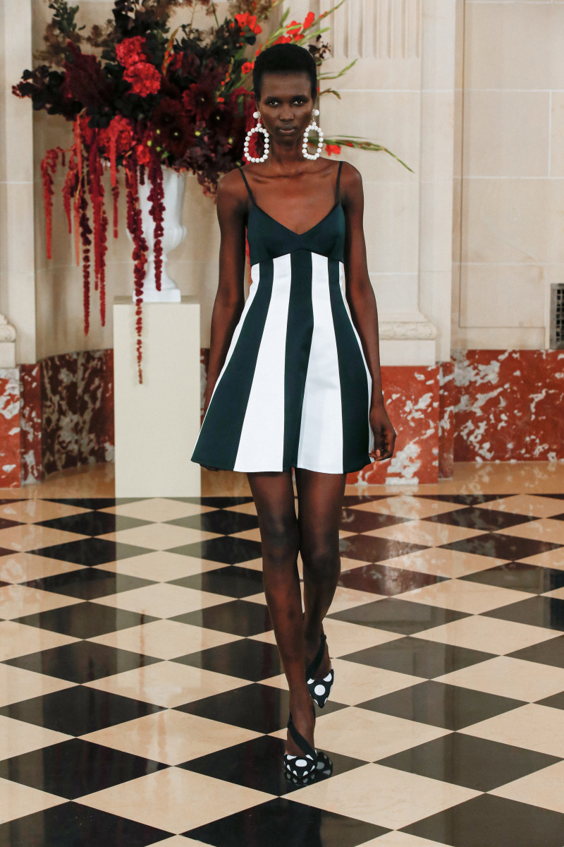 What's Black, White and Red All Over? Wes Gordon's Spring 2022 Collection at Carolina Herrera