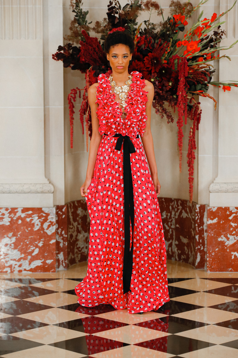 What's Black, White and Red All Over? Wes Gordon's Spring 2022 Collection at Carolina Herrera