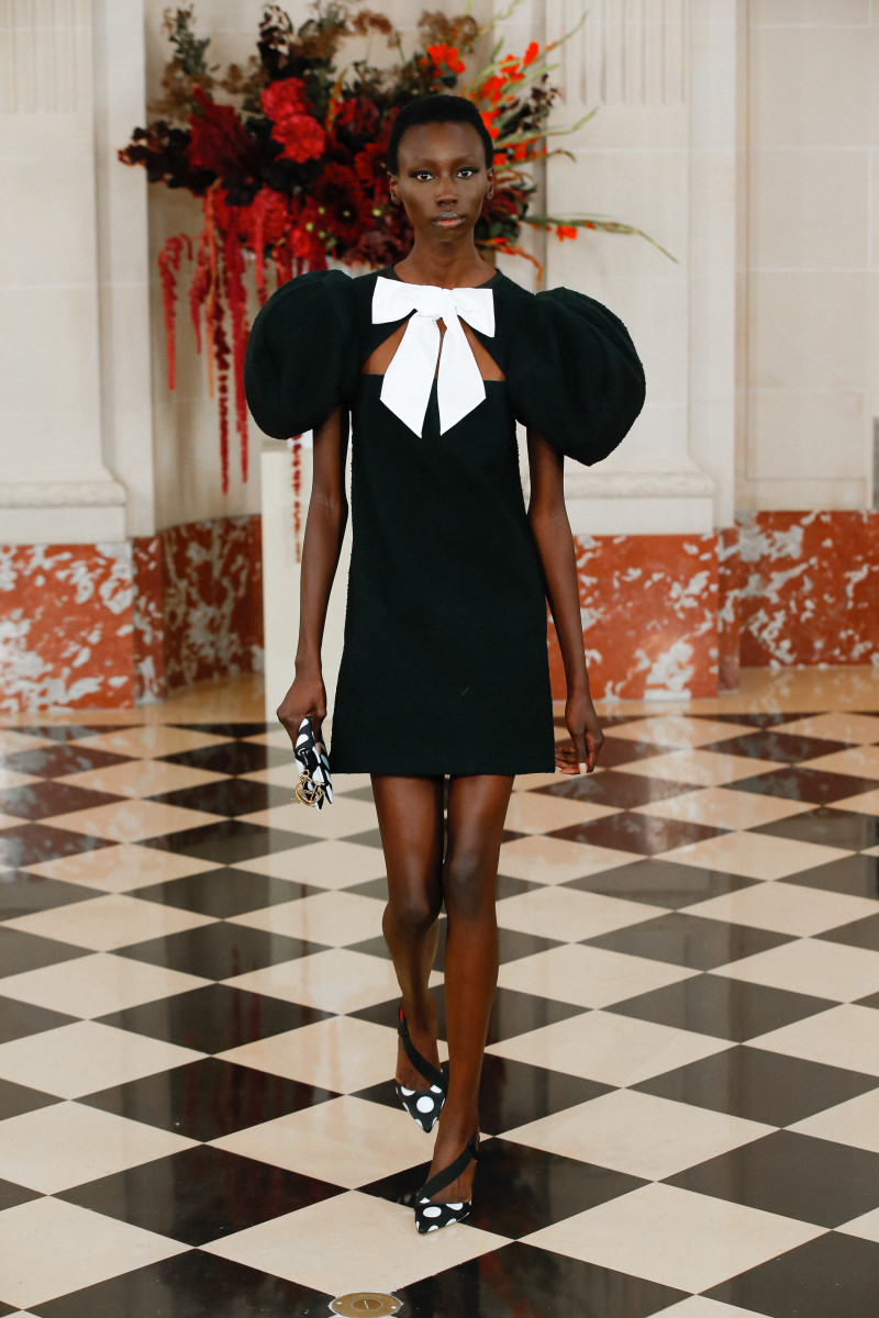 What's Black, White and Red All Over? Wes Gordon's Spring 2022 Collection at Carolina Herrera