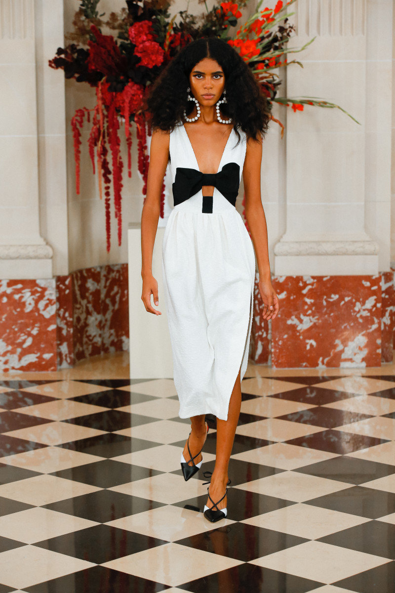 What's Black, White and Red All Over? Wes Gordon's Spring 2022 Collection at Carolina Herrera
