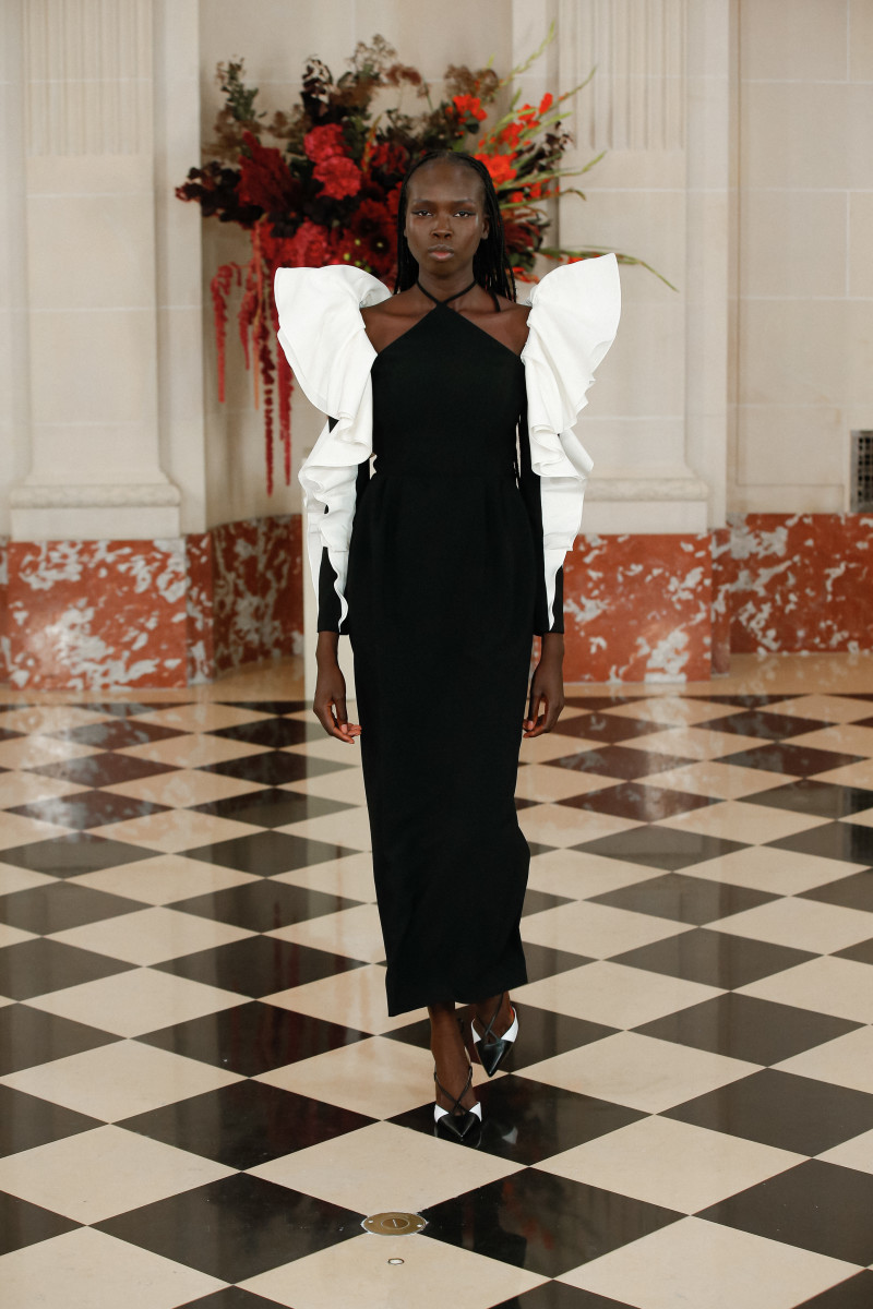 What's Black, White and Red All Over? Wes Gordon's Spring 2022 Collection at Carolina Herrera