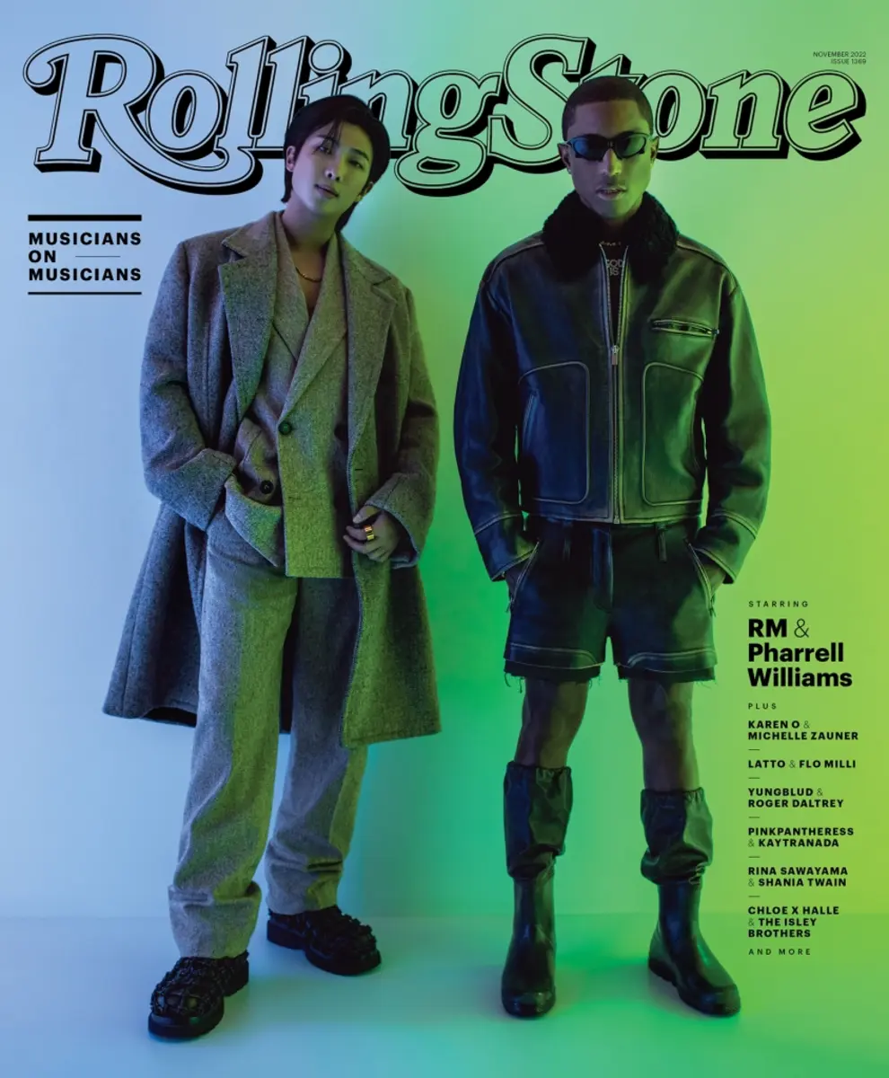 rm x pharell rolling stone october 2022 cover