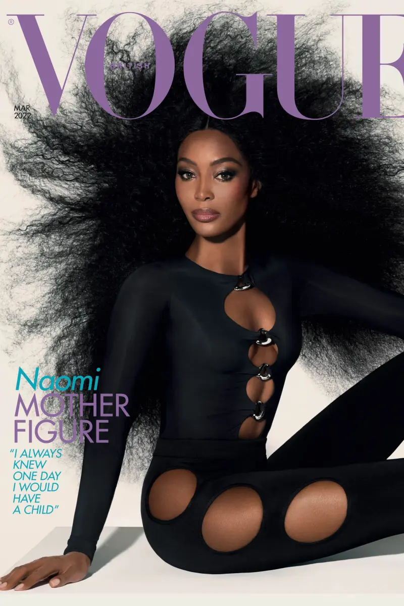 naomi campbell british vogue march 2022 cover