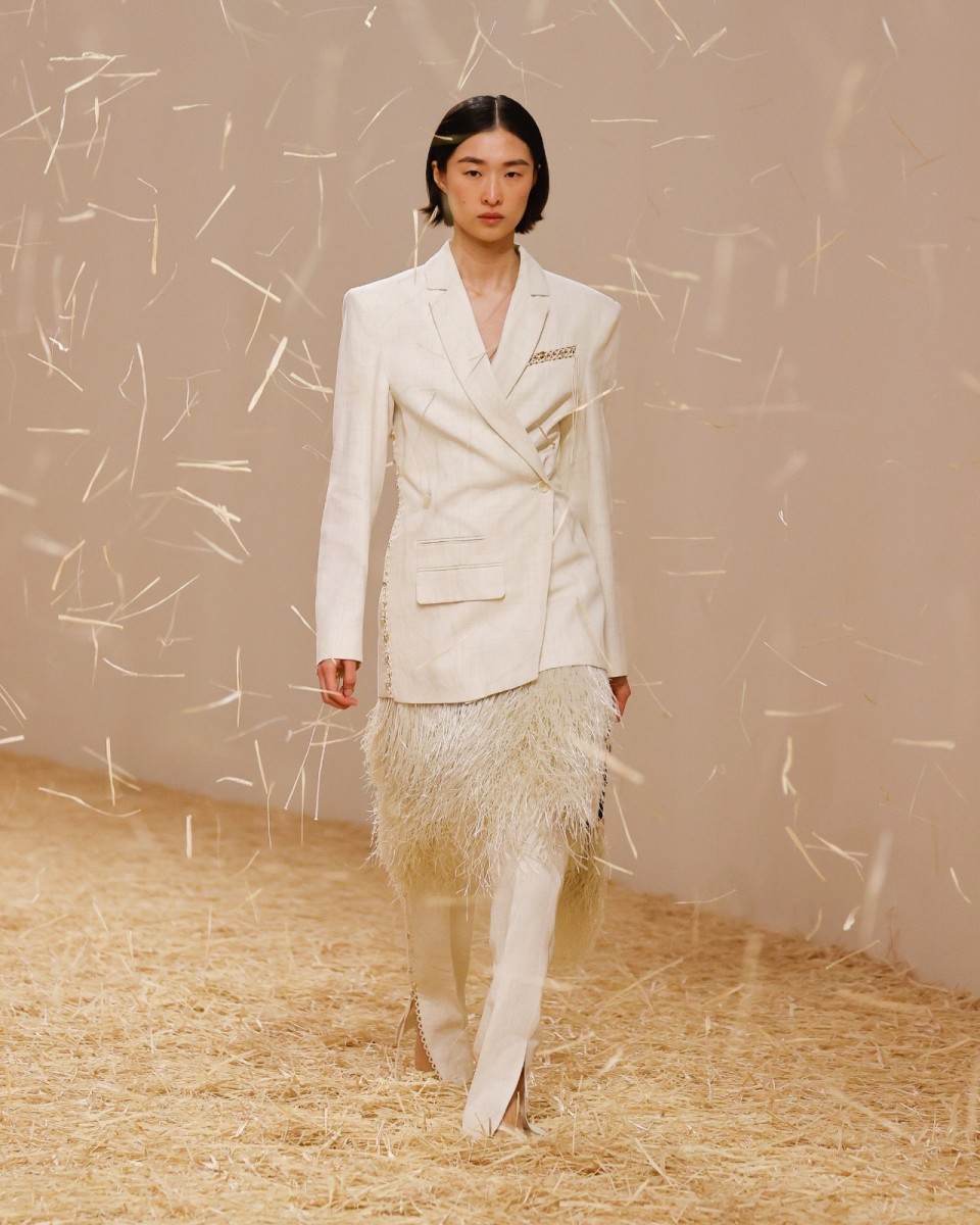 Jacquemus debuted the Spring 2023 RTW collection with a raffia-filled  runway show where colourful prints, denim styles and silver metallics…