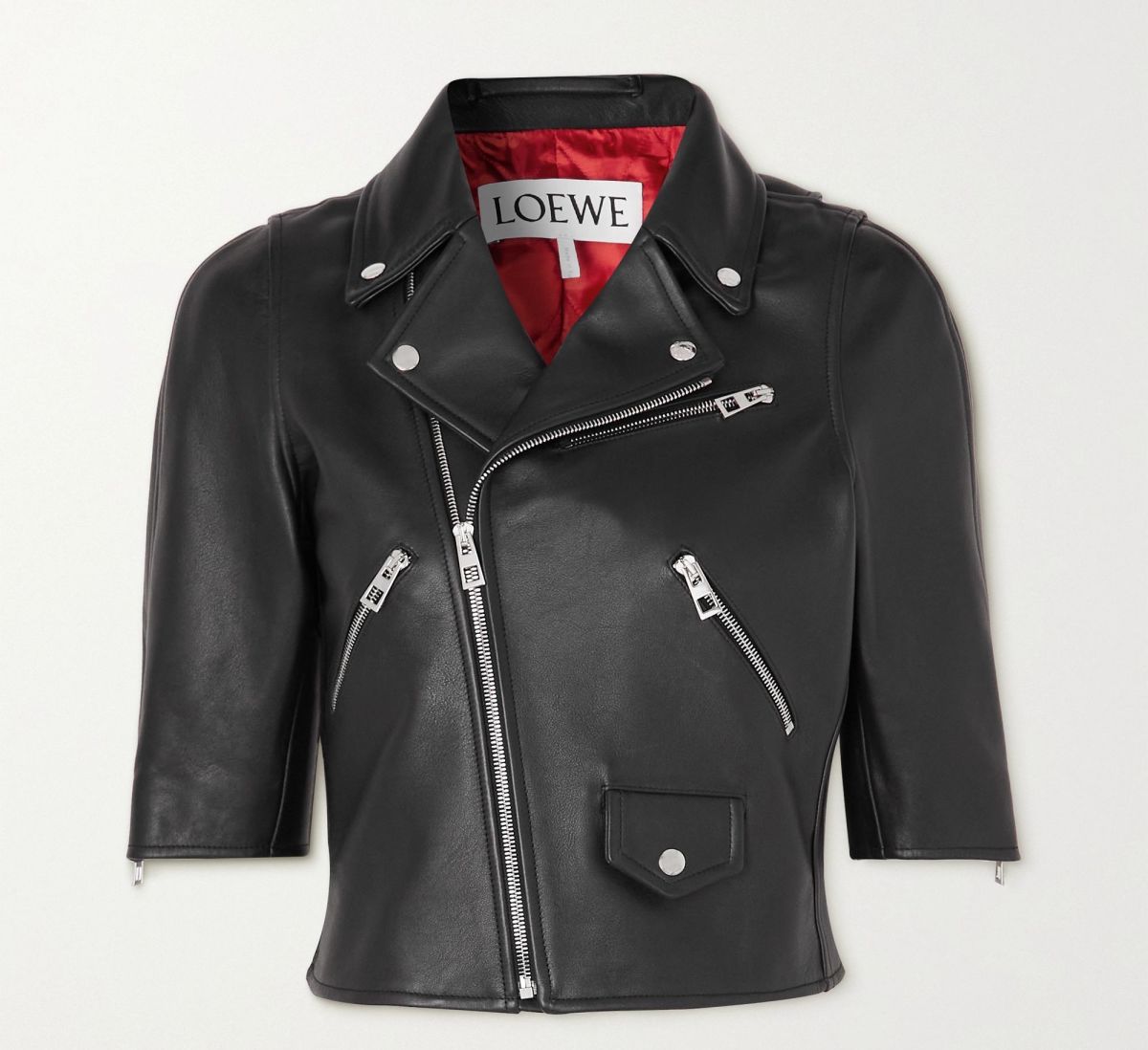 leather jacket loewe