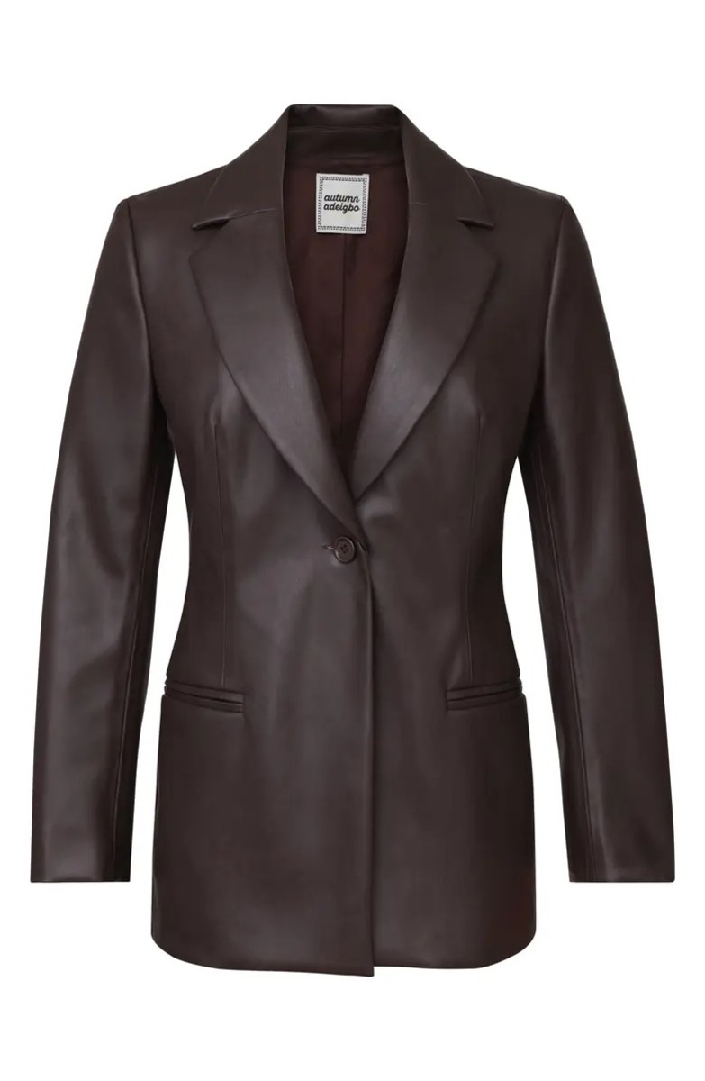 leather jacket autumn adeigbo blazer