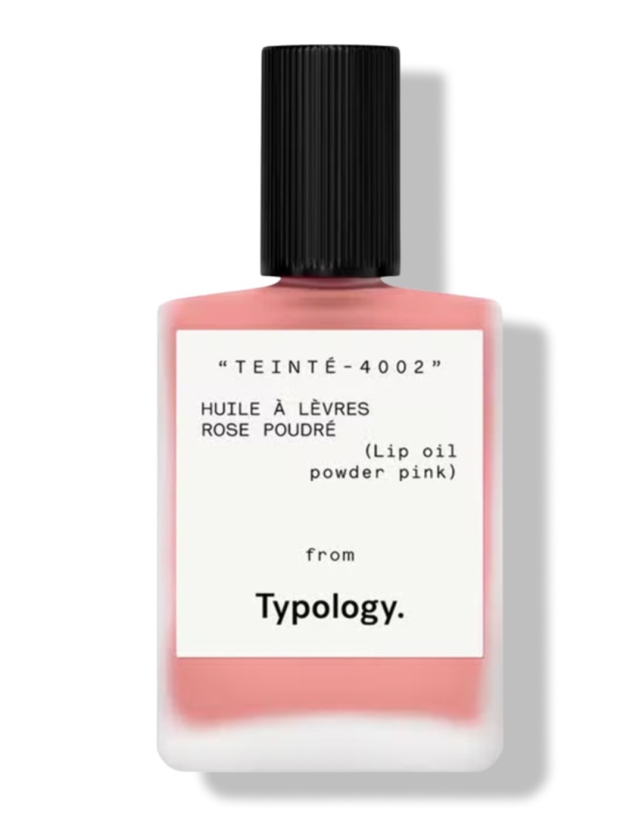 typology tinted lip oil 2 powder pink