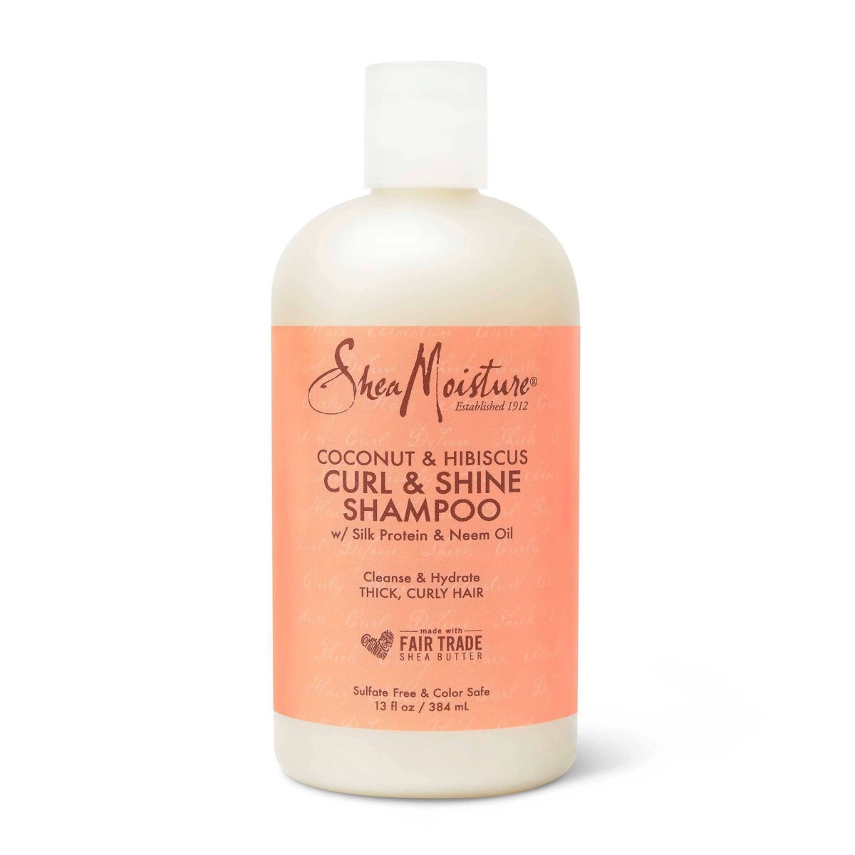 SheaMoisture Curl and Shine Coconut Shampoo for Curly Hair Coconut and Hibiscus