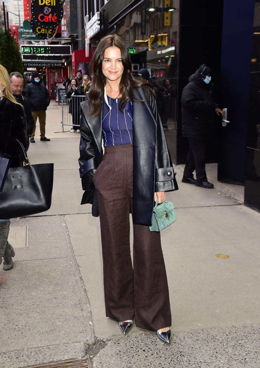 Katie Holmes Is Currently Fixated on Wide-Leg Trousers - Fashionista