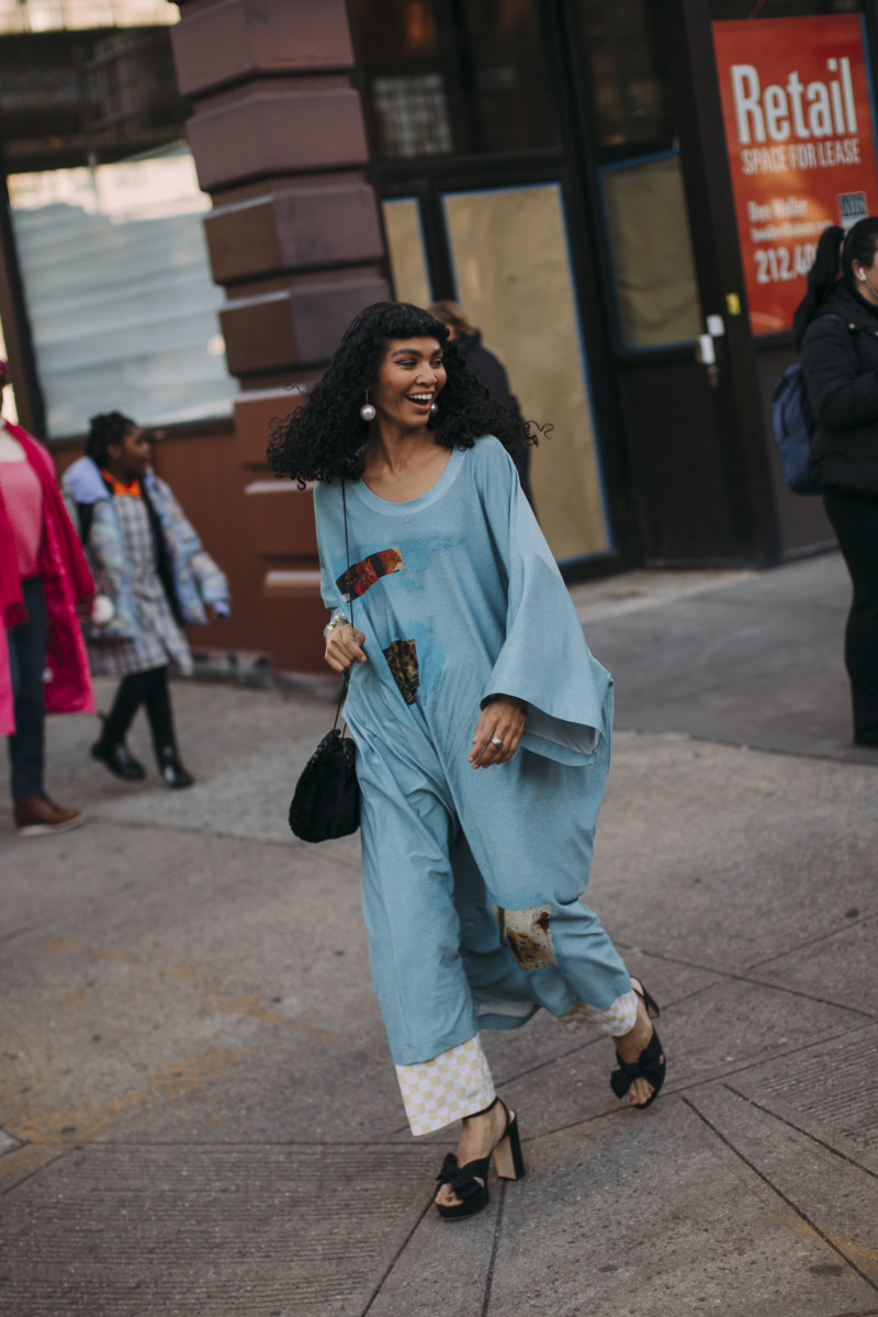 Black Leather Ruled Street Style on Day 1 of New York Fashion Week ...