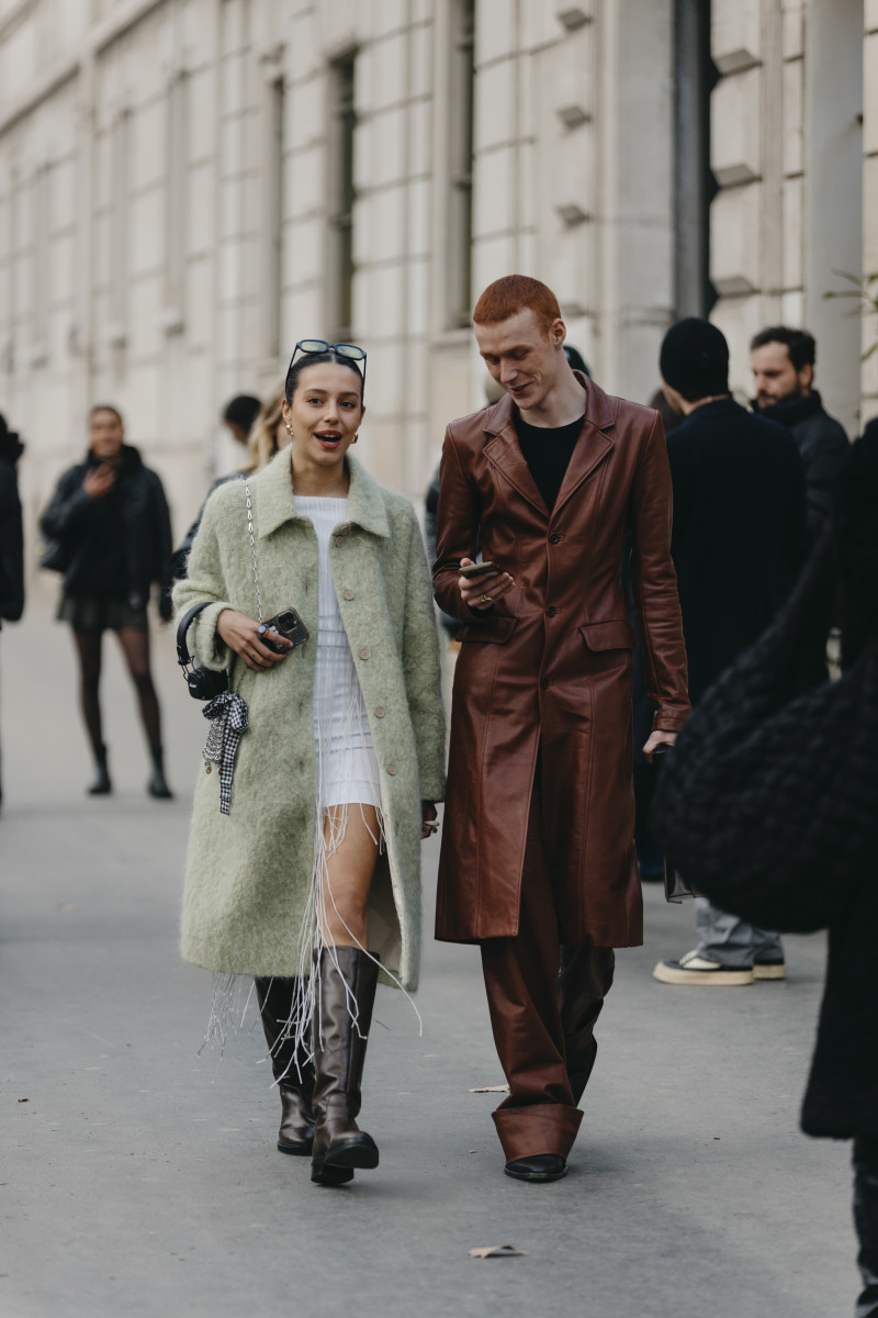 Mini Skirts and Boots Ruled the Streets on Day 2 of Paris Fashion Week ...